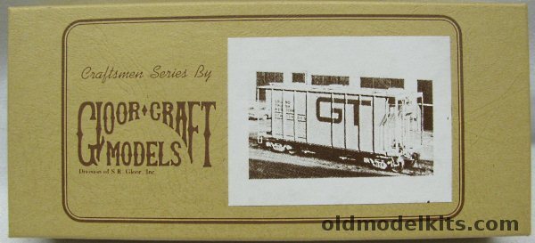 Gloor Craft Models HO 34' Pullman-Standard 100 Ton 2 Bay Covered Hopper - Grand Trunk Western -  HO Craftsman Kit, 344 plastic model kit